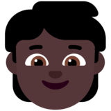 Child: Dark Skin Tone on Microsoft Windows 11 November 2021 Update
