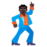 Man Dancing: Dark Skin Tone on Microsoft Windows 11 November 2021 Update