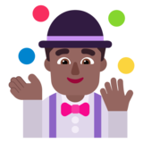 Man Juggling: Medium-Dark Skin Tone on Microsoft Windows 11 November 2021 Update