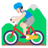 Man Mountain Biking: Light Skin Tone on Microsoft Windows 11 November 2021 Update