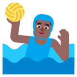 Man Playing Water Polo: Medium-Dark Skin Tone on Microsoft Windows 11 November 2021 Update