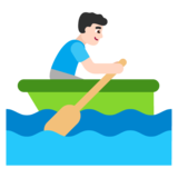 Man Rowing Boat: Light Skin Tone on Microsoft Windows 11 November 2021 Update