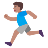 Man Running: Medium Skin Tone on Microsoft Windows 11 November 2021 Update