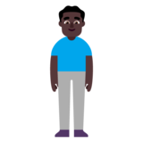Man Standing: Dark Skin Tone on Microsoft Windows 11 November 2021 Update