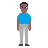 Man Standing: Medium-Dark Skin Tone on Microsoft Windows 11 November 2021 Update