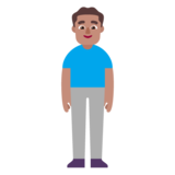 Man Standing: Medium Skin Tone on Microsoft Windows 11 November 2021 Update