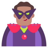 Man Supervillain: Medium Skin Tone on Microsoft Windows 11 November 2021 Update