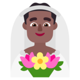 Man with Veil: Medium-Dark Skin Tone on Microsoft Windows 11 November 2021 Update