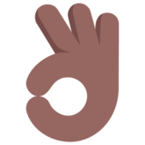 OK Hand: Medium-Dark Skin Tone on Microsoft Windows 11 November 2021 Update