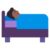 Person in Bed: Medium-Dark Skin Tone on Microsoft Windows 11 November 2021 Update