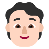 Person: Light Skin Tone on Microsoft Windows 11 November 2021 Update