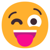 Winking Face with Tongue on Microsoft Windows 11 November 2021 Update