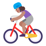 Woman Biking: Medium Skin Tone on Microsoft Windows 11 November 2021 Update