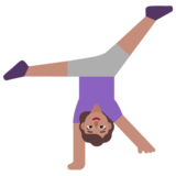 Woman Cartwheeling: Medium Skin Tone on Microsoft Windows 11 November 2021 Update