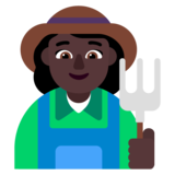 Woman Farmer: Dark Skin Tone on Microsoft Windows 11 November 2021 Update