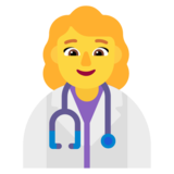 Woman Health Worker on Microsoft Windows 11 November 2021 Update