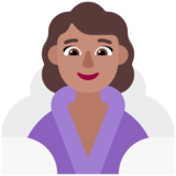 Woman in Steamy Room: Medium Skin Tone on Microsoft Windows 11 November 2021 Update