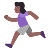 Woman Running: Medium-Dark Skin Tone on Microsoft Windows 11 November 2021 Update