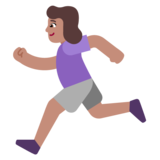 Woman Running: Medium Skin Tone on Microsoft Windows 11 November 2021 Update