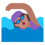 Woman Swimming: Medium Skin Tone on Microsoft Windows 11 November 2021 Update