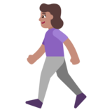 Woman Walking: Medium Skin Tone on Microsoft Windows 11 November 2021 Update