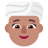 Woman Wearing Turban: Medium Skin Tone on Microsoft Windows 11 November 2021 Update