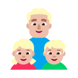 Family - Man: Medium-Light Skin Tone, Girl: Medium-Light Skin Tone, Boy: Medium-Light Skin Tone on Microsoft Windows 11 22H2
