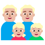 Family - Man: Medium-Light Skin Tone, Man: Medium-Light Skin Tone, Girl: Medium-Light Skin Tone, Boy: Medium-Light Skin Tone on Microsoft Windows 11 22H2