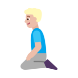 Man Kneeling: Medium-Light Skin Tone on Microsoft Windows 11 22H2