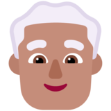 Man: Medium Skin Tone, White Hair on Microsoft Windows 11 22H2