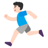 Man Running: Light Skin Tone on Microsoft Windows 11 22H2