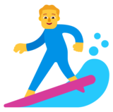 🏄‍♂️ 男生冲浪 Emoji on Microsoft Windows 11 22H2