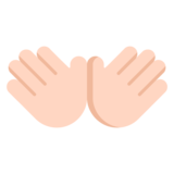 Open Hands: Light Skin Tone on Microsoft Windows 11 22H2