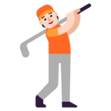 Person Golfing: Light Skin Tone on Microsoft Windows 11 22H2