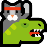 Dino Cat on Microsoft Windows 10 Anniversary Update