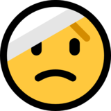Face with Head-Bandage on Microsoft Windows 10 Anniversary Update