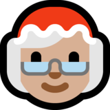 Mrs. Claus: Medium-Light Skin Tone on Microsoft Windows 10 Anniversary Update