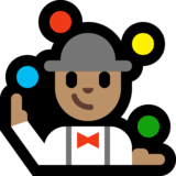 Man Juggling: Medium Skin Tone on Microsoft Windows 10 Creators Update