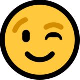 😉 윙크하는 얼굴 Emoji on Microsoft Windows 10 Creators Update