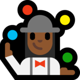 Woman Juggling: Medium-Dark Skin Tone on Microsoft Windows 10 Creators Update