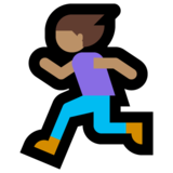 Woman Running: Medium Skin Tone on Microsoft Windows 10 Creators Update