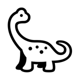 🦕 초식 공룡 Emoji on Noto Emoji Font 15.0