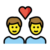 Couple with Heart: Man, Man on OpenMoji 1.0