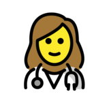 Woman Health Worker on OpenMoji 1.0