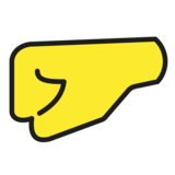 Left-Facing Fist on OpenMoji 1.0