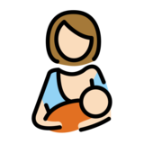 Breast-Feeding: Light Skin Tone on OpenMoji 12.0