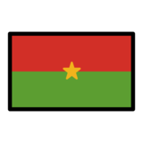 Flag: Burkina Faso on OpenMoji 12.0