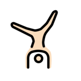 Man Cartwheeling: Light Skin Tone on OpenMoji 12.0