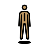 Person in Suit Levitating: Medium Skin Tone on OpenMoji 12.0