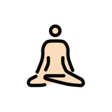 Man in Lotus Position: Light Skin Tone on OpenMoji 12.0